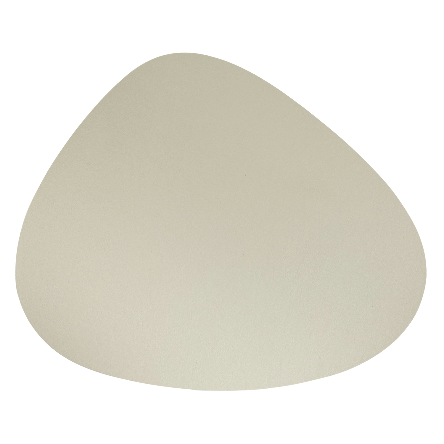 6er Pack antibakterielle Glasuntersetzer "Kaja Stone Shape" in moderner Steinform - Farbe ecru