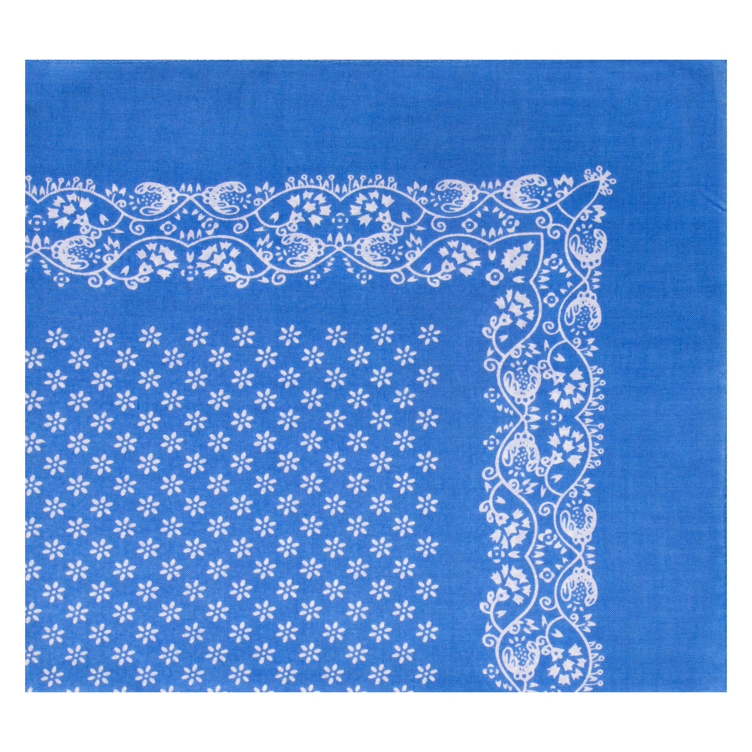 Nickytuch mit Blümchenmuster - Farbe hellblau