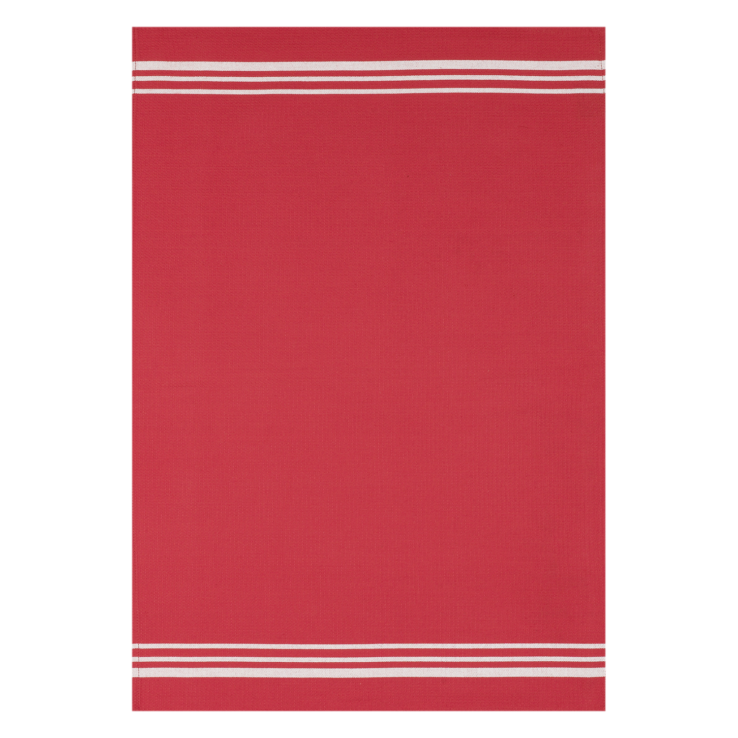 Geschirrtuch Waffelpikee - Farbe rot