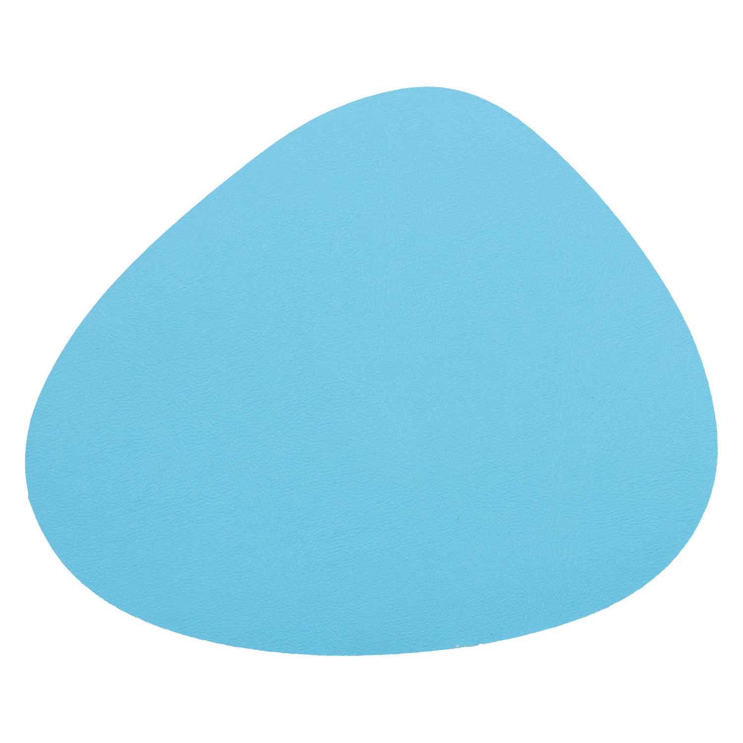 6er Set Glasuntersetzer "Acana" in moderner Steinform mit textiler Struktur - Farbe türkis