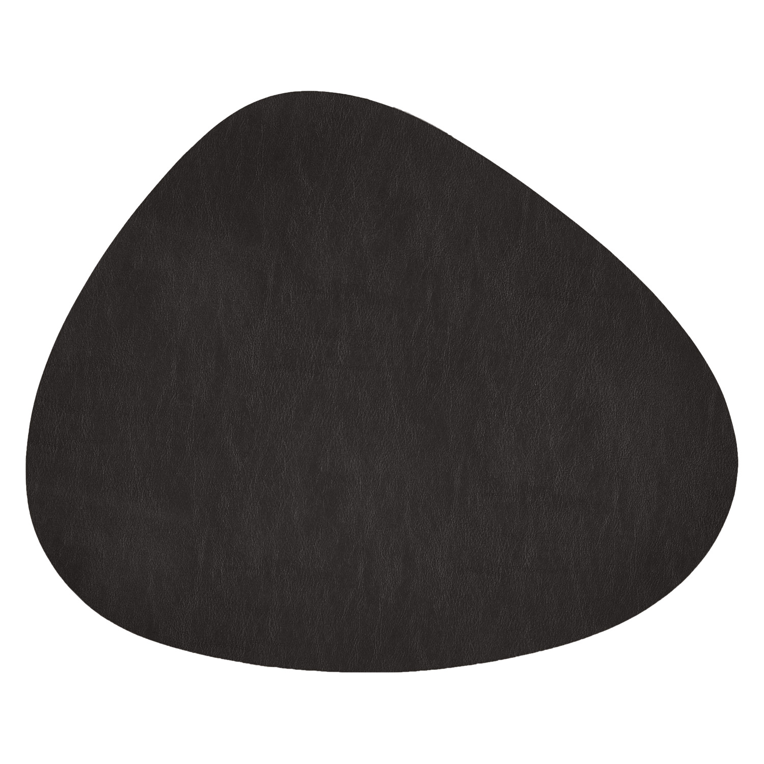 6er Pack antibakterielle Glasuntersetzer "Kaja Stone Shape" in moderner Steinform - Farbe schwarz