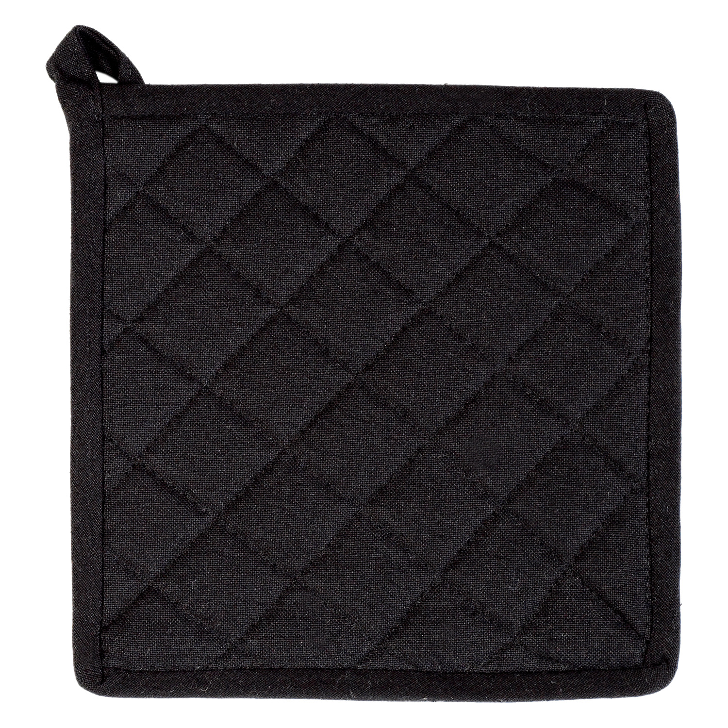 Topflappen uni - Farbe schwarz (Küchengreifhilfe)
