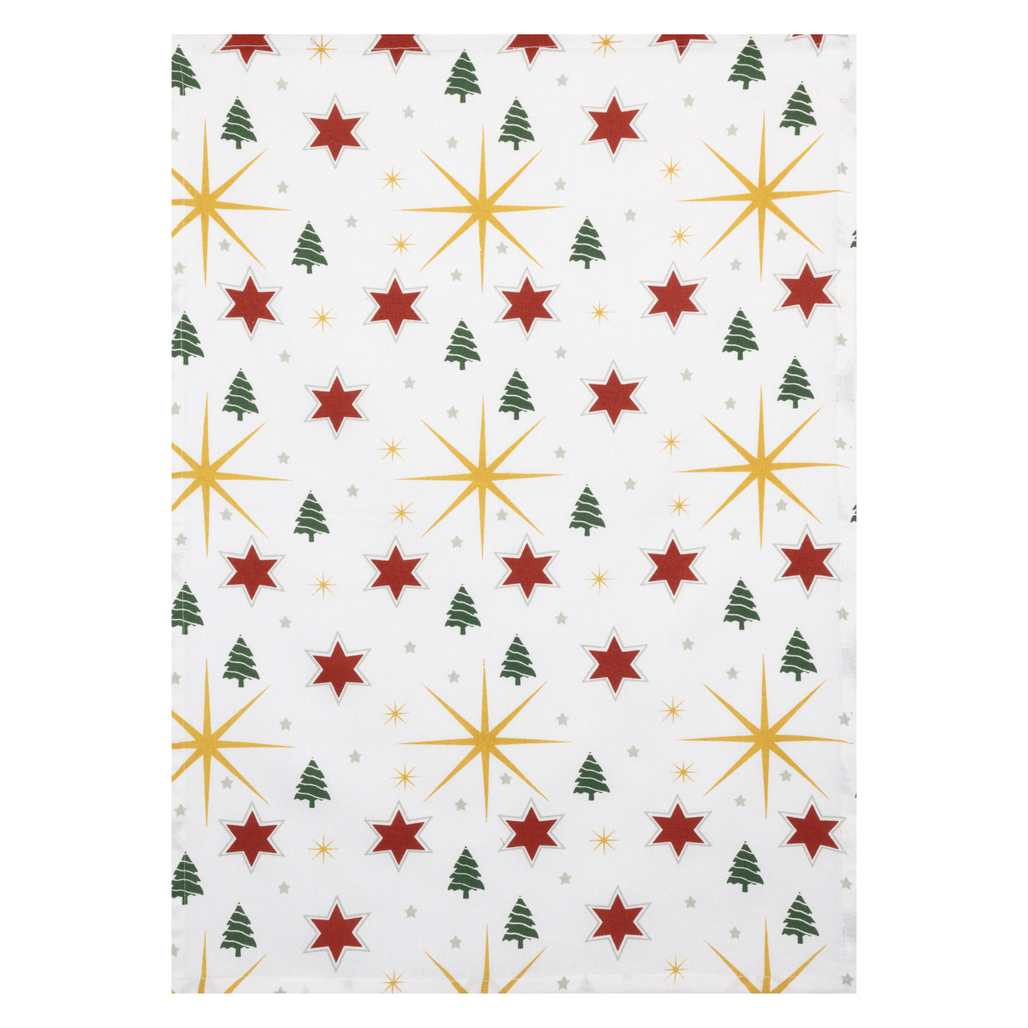 weihnachtlich bedruckte Geschirrtücher aus Baumwolle mit Aufhänger - Stuco - X-Mas Edition, X-Mas Tree