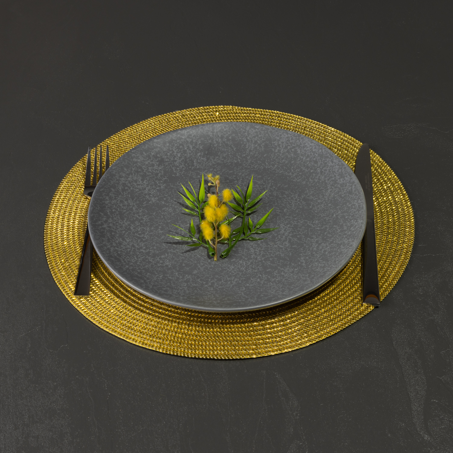 rundes Tischset "Polypro" in glänzender und eleganter Optik