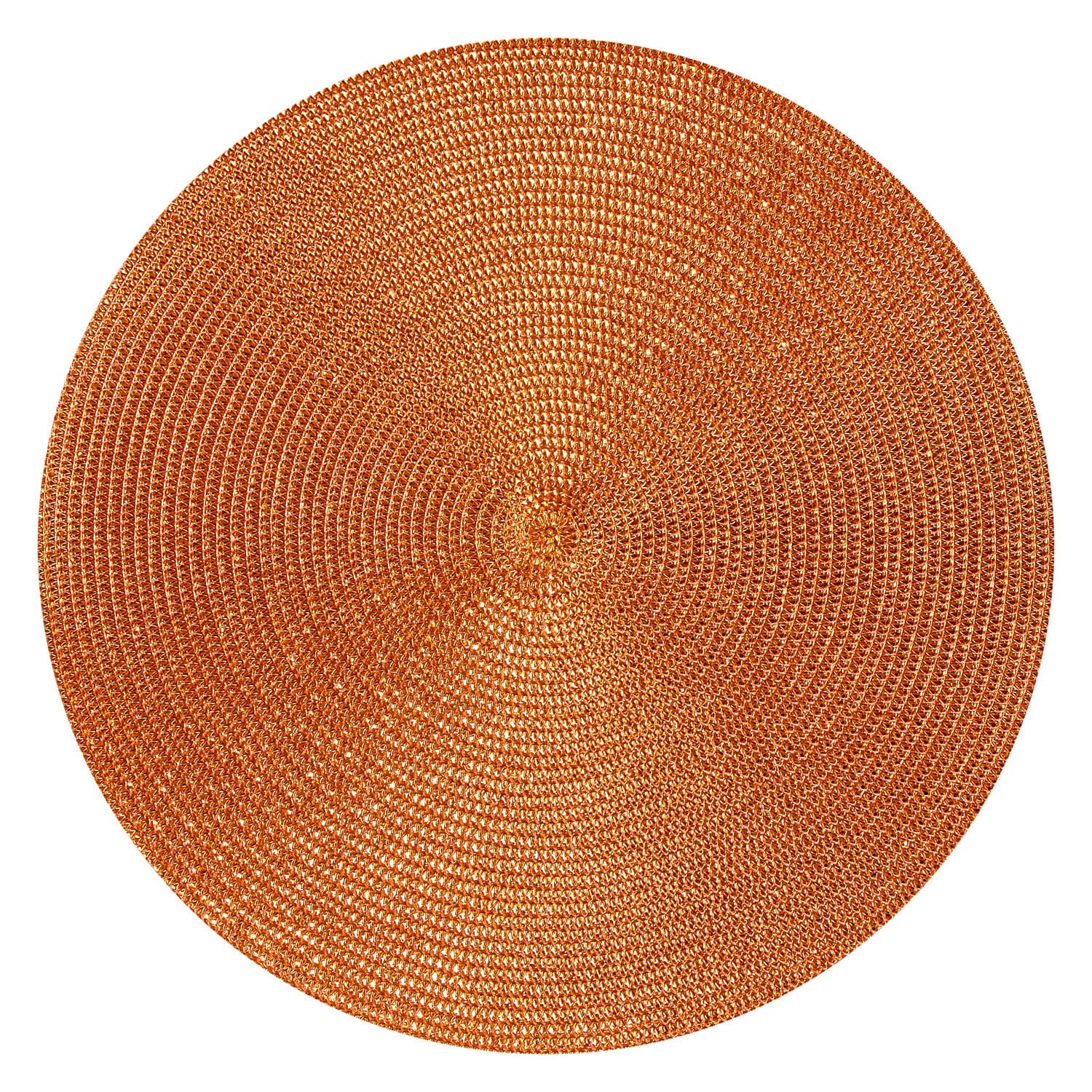 Tischset Polypro rund - Farbe kupfer glänzend 