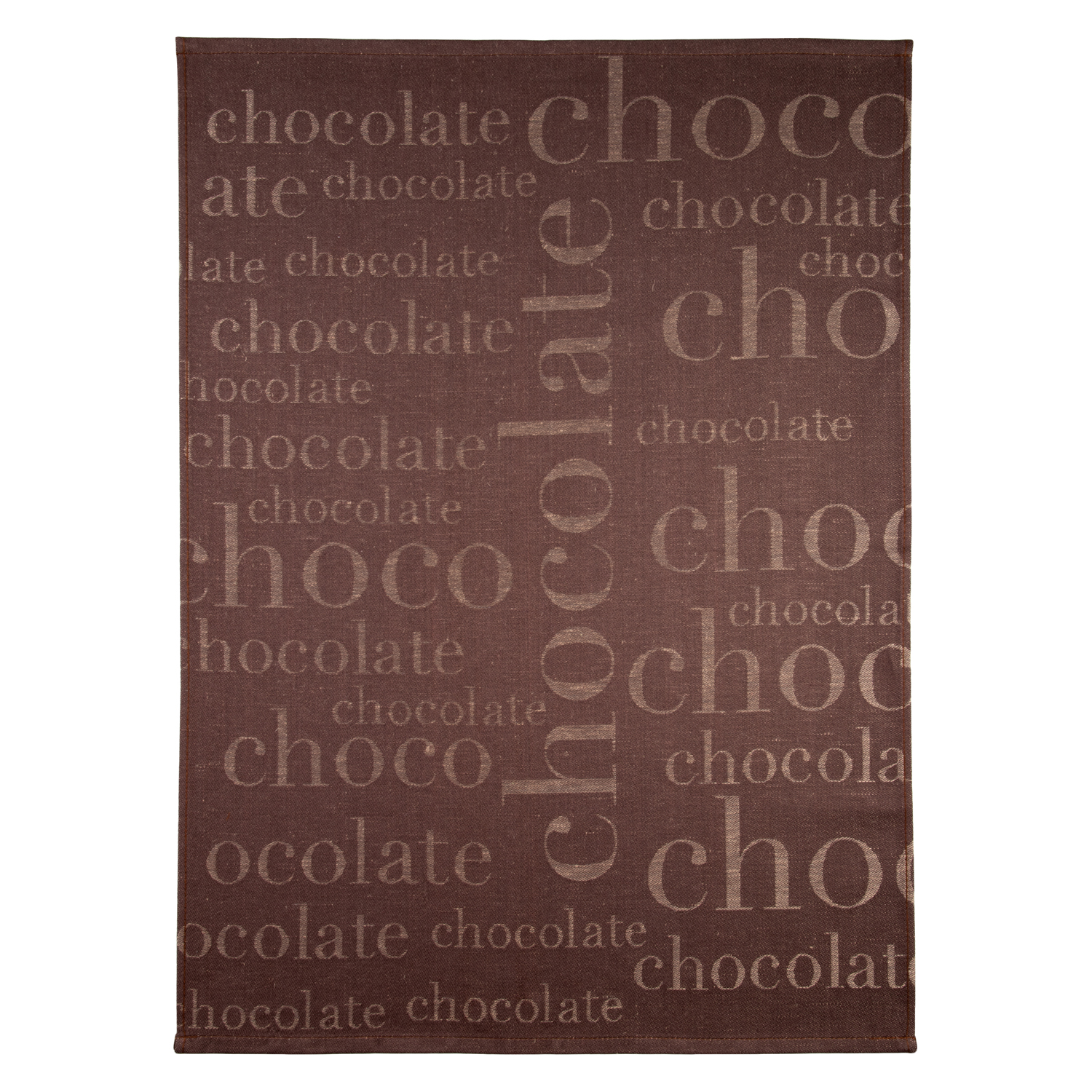 Geschirrtuch Halbleinen jacquard - Chocolate