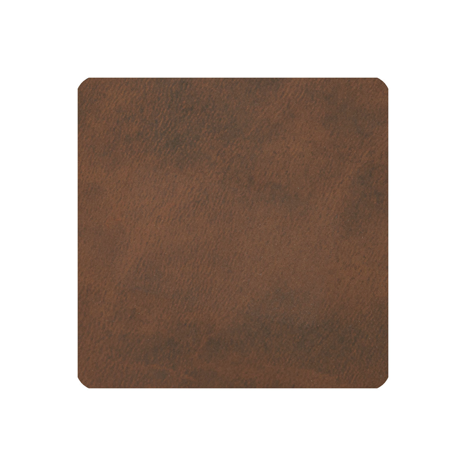 6er Set Lederoptik Glasuntersetzer "Havanna" in eckiger Form - Farbe schoko