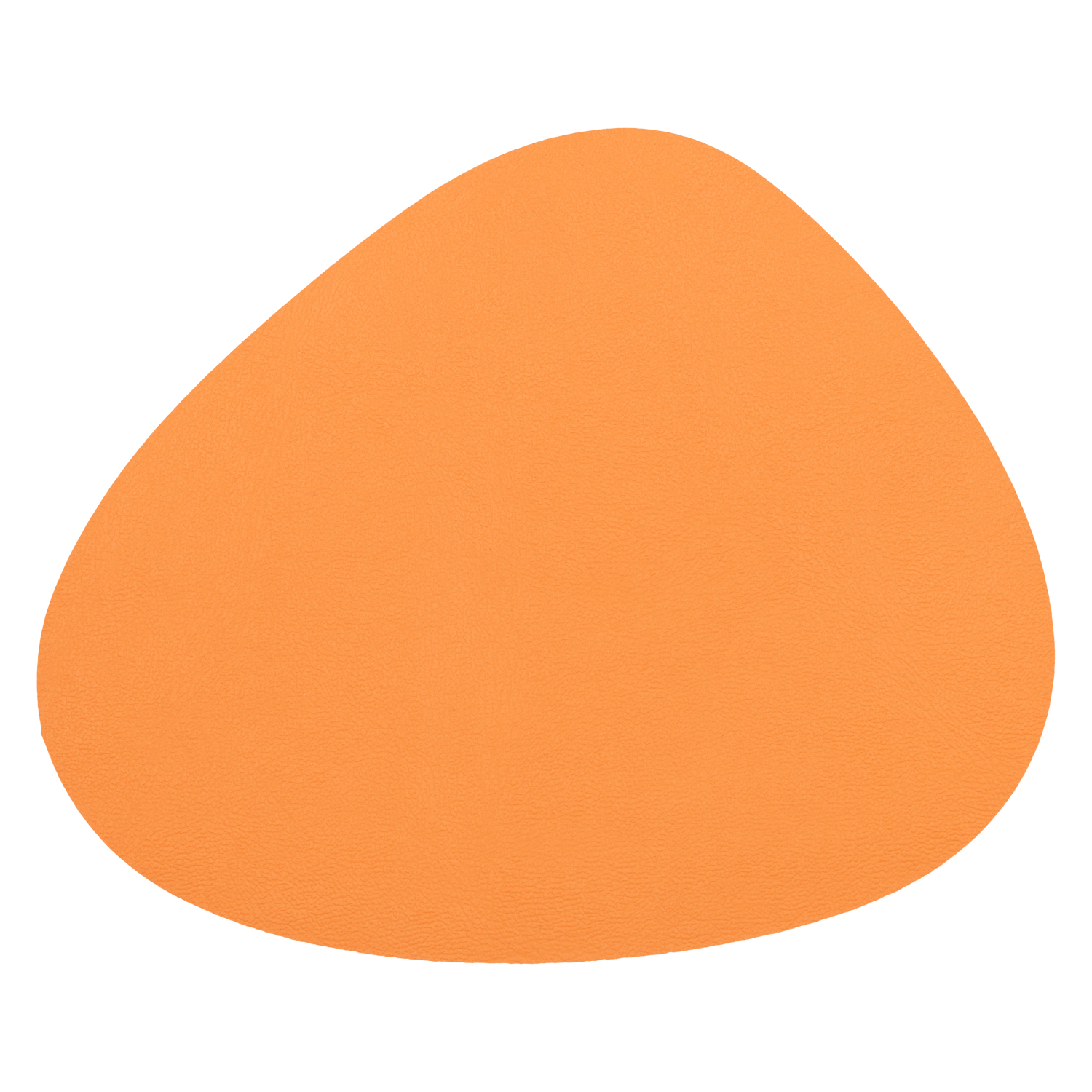 6er Set Glasuntersetzer "Acana" in moderner Steinform mit textiler Struktur - Farbe orange