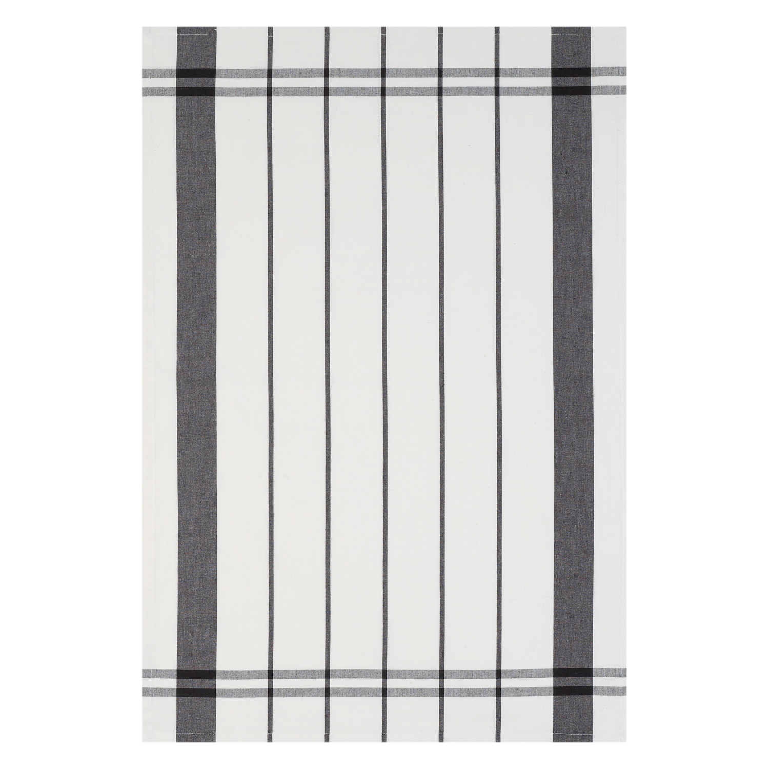 Geschirrtuch gestreift - Farbe schwarz