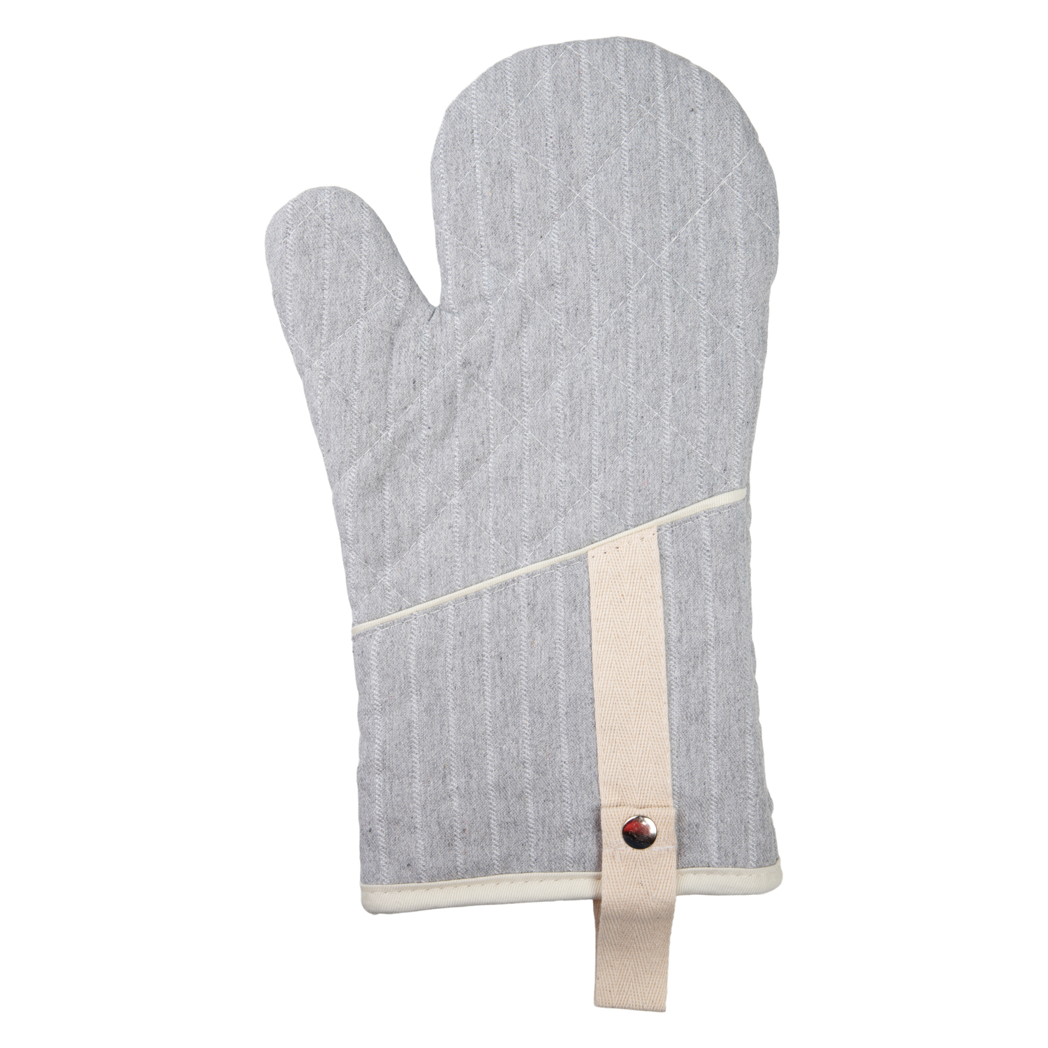 Ofenhandschuh (PSA) gestreift - Farbe grau