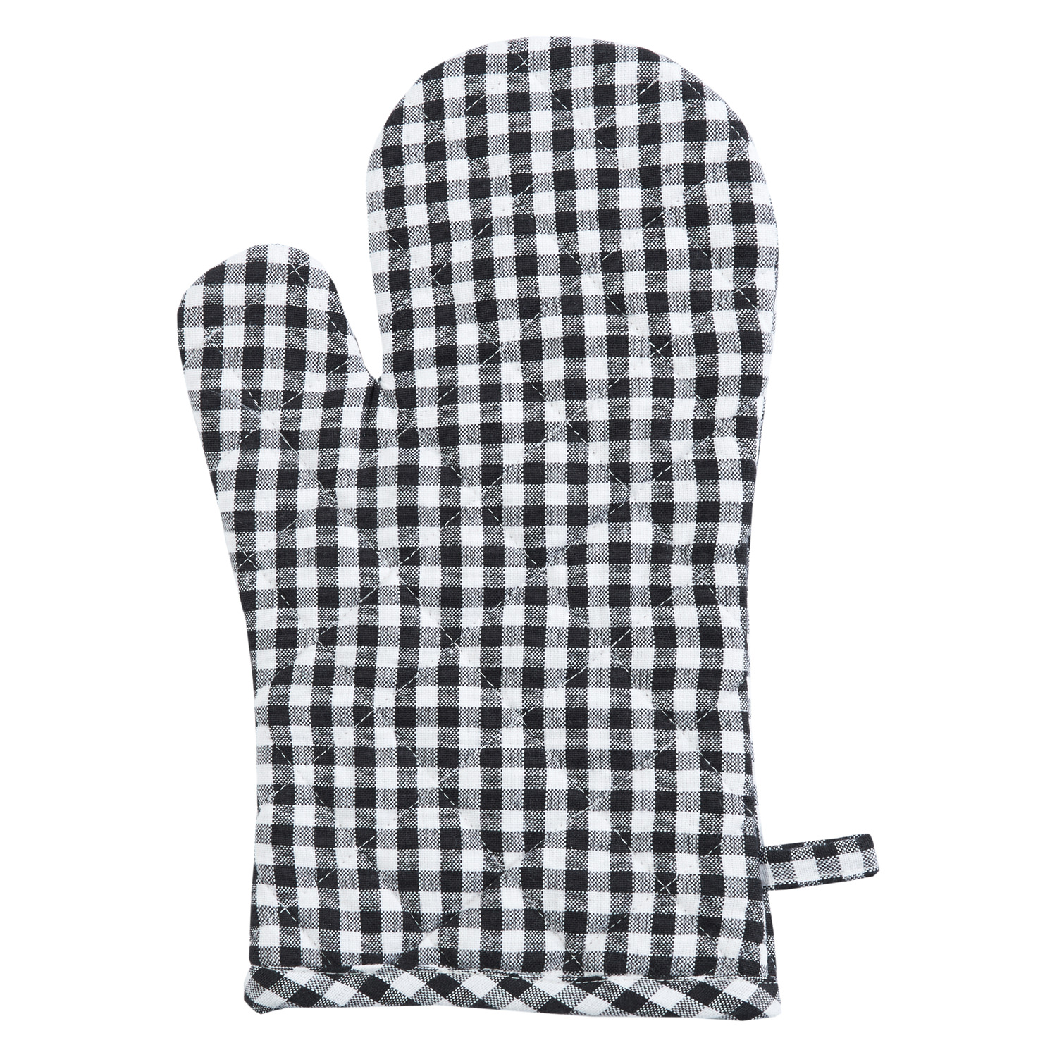 Ofenhandschuh (PSA) vichy - Farbe schwarz