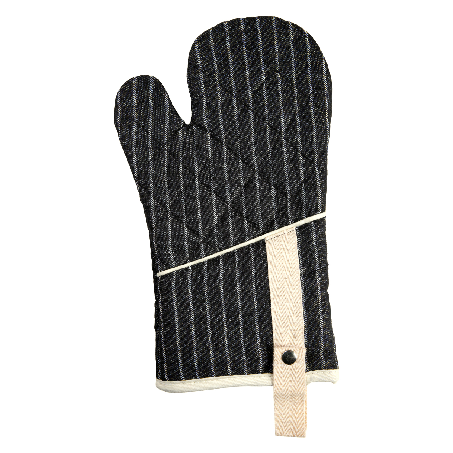 Ofenhandschuh (PSA) gestreift - Farbe schwarz