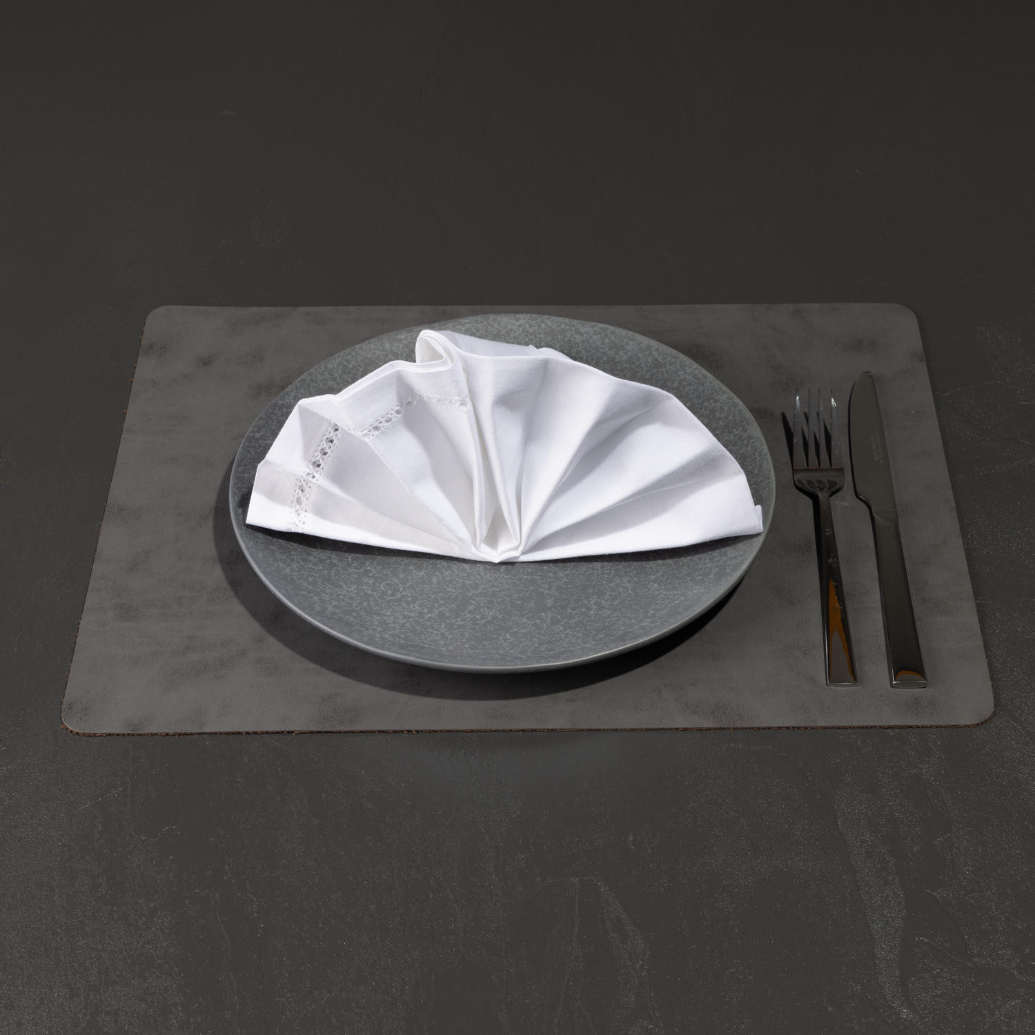 antibakterielles Lederoptik Tischset "Havanna" in klassischer rechteckiger Form