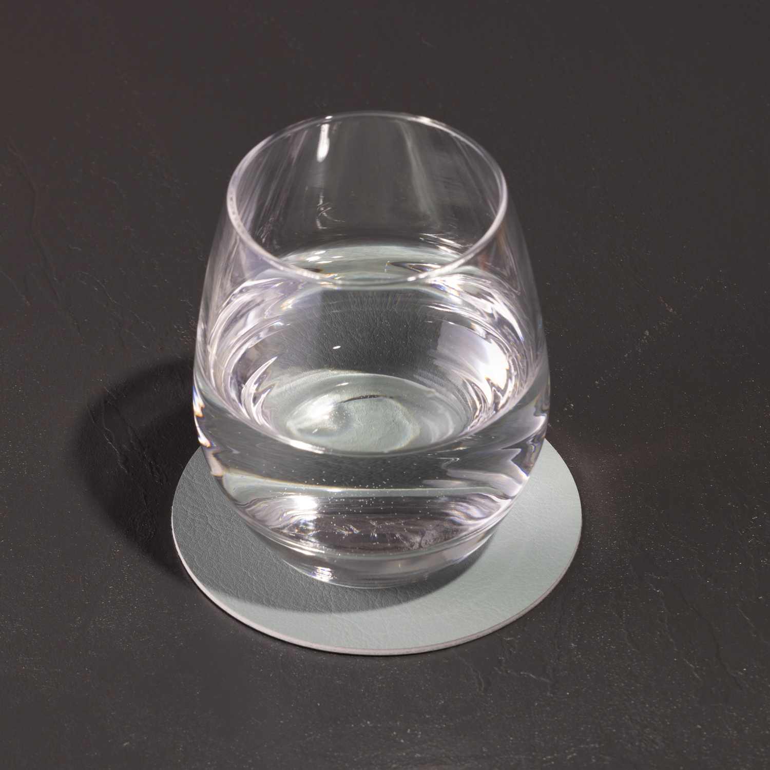 6er Pack antibakterielle Glasuntersetzer "Kaja" in runder Form