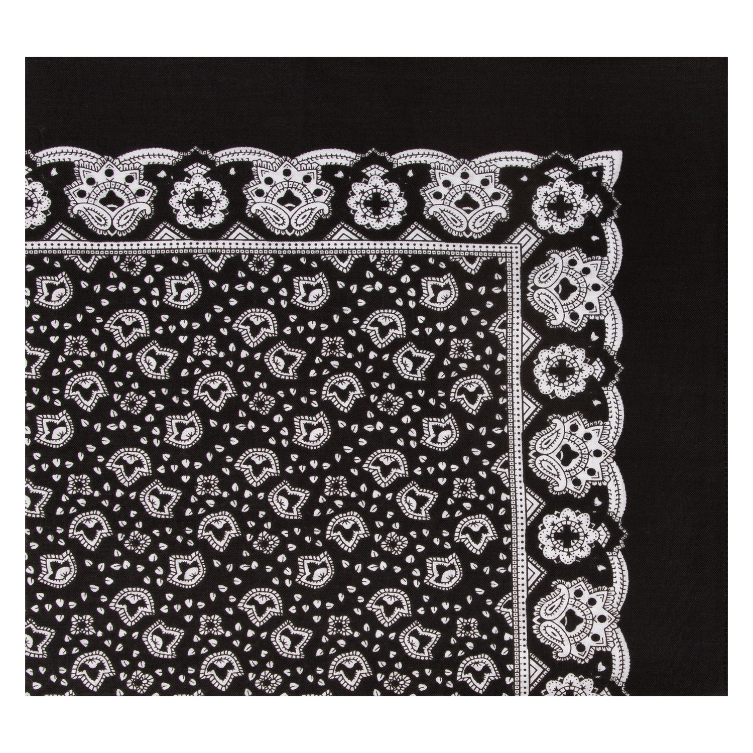 Nickytuch mit Muschelmuster - Farbe schwarz