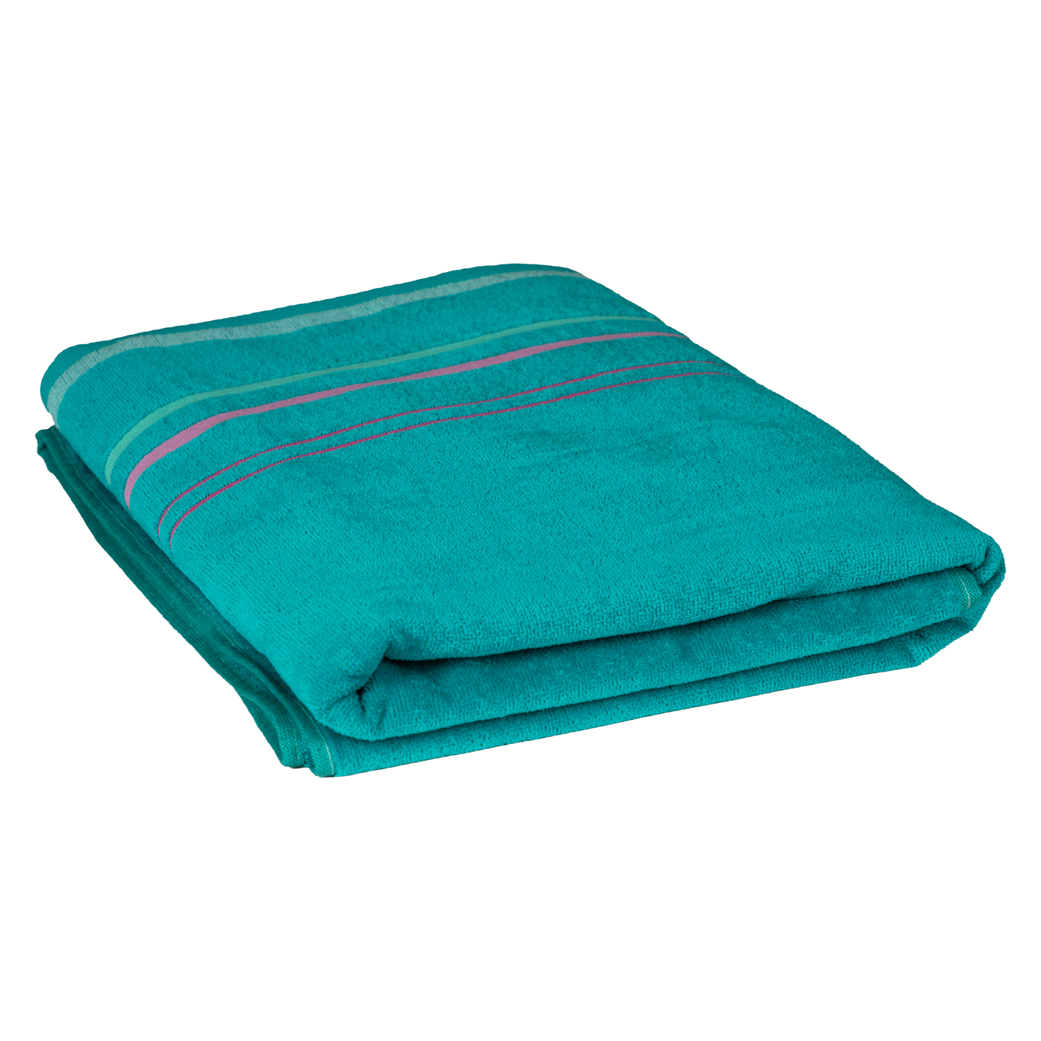 Strandtuch Design Türkis mit Streifen