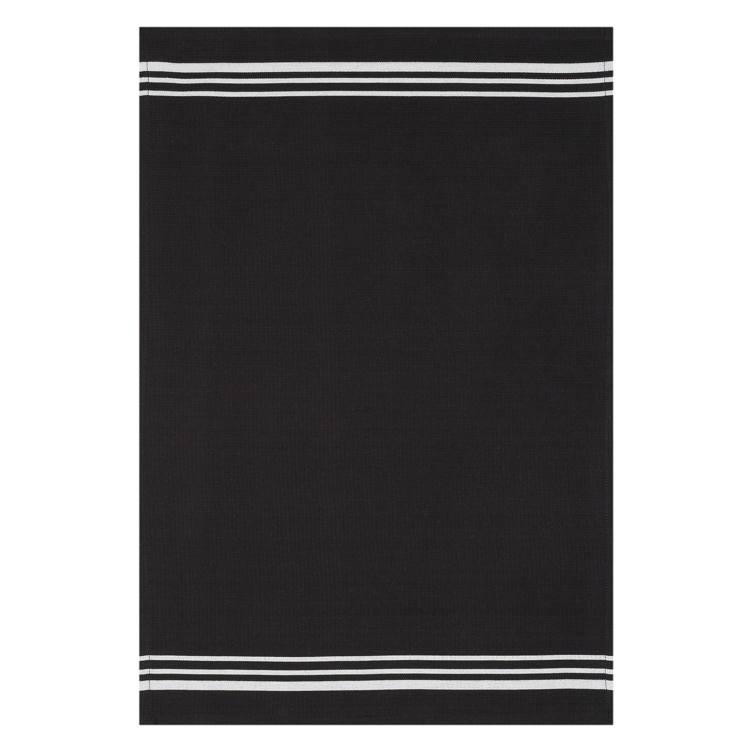 Geschirrtuch Waffelpikee - Farbe schwarz