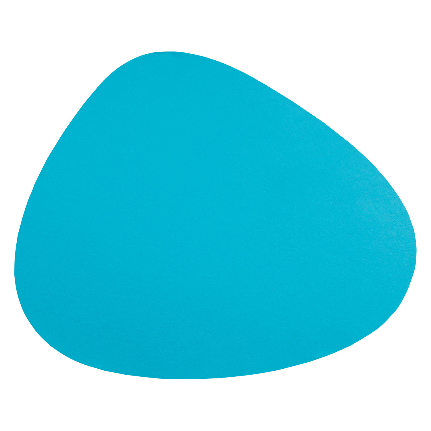 6er Pack antibakterielle Glasuntersetzer "Kaja Stone Shape" in moderner Steinform - Farbe türkis