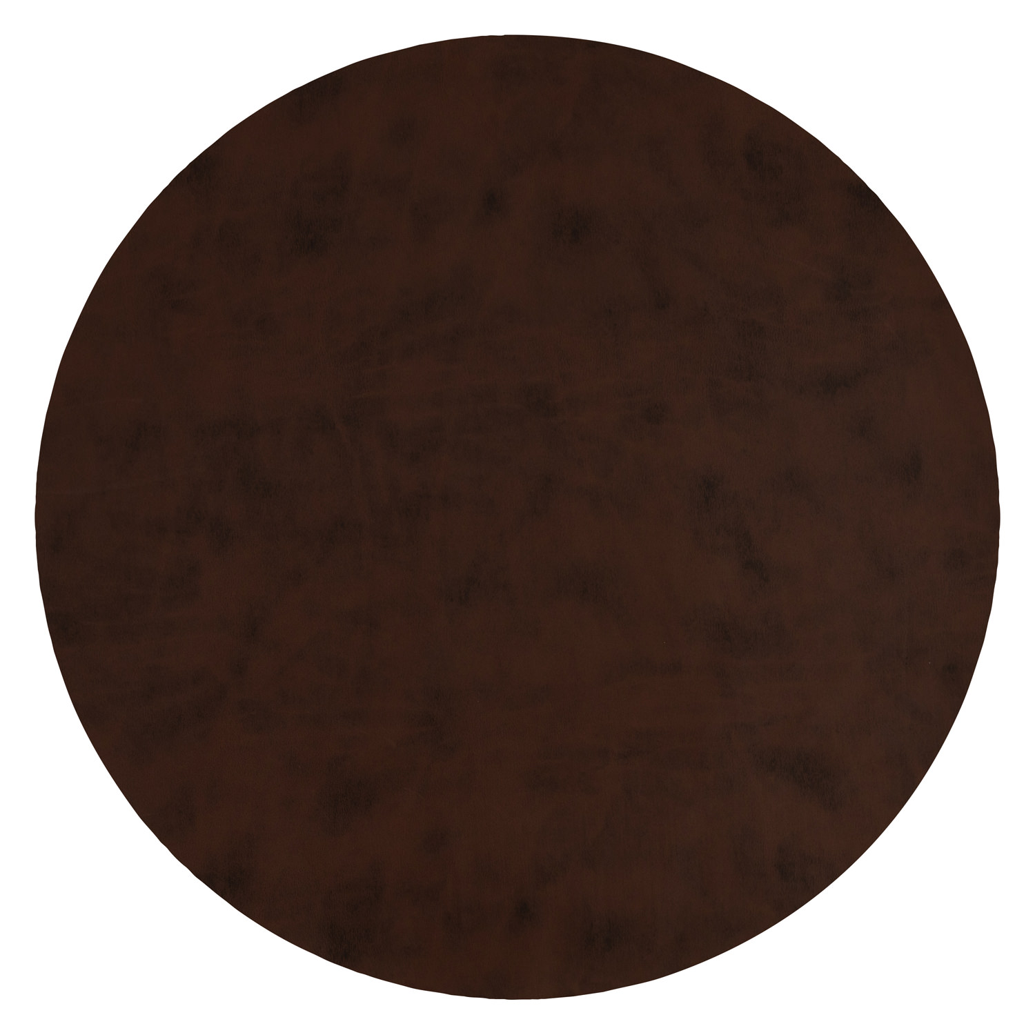antibakterielles Lederoptik Tischset "Havanna" in runder Form - Farbe schoko