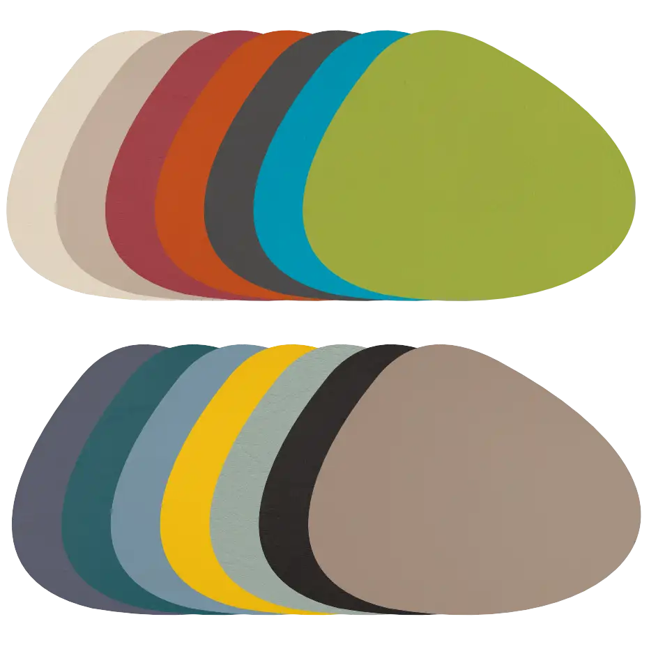 antibakterielles Wende-Tischset in moderner Steinform "Kaja"