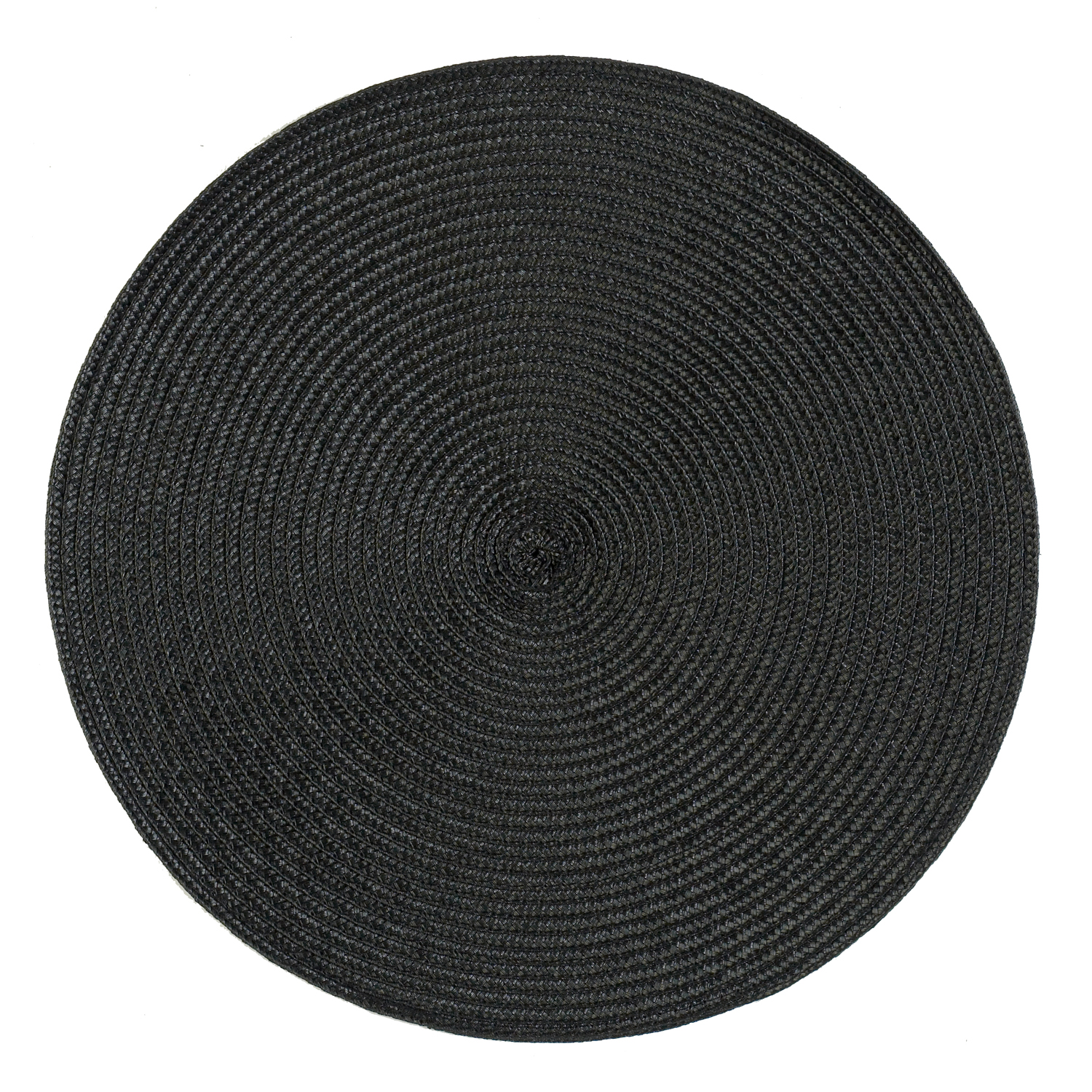 Tischset Polypro rund - Farbe schwarz