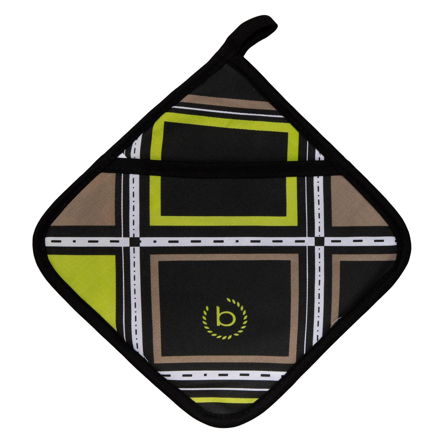 Topflappen mit Eingriff - bugatti Carreaux (Küchengreifhilfe) 