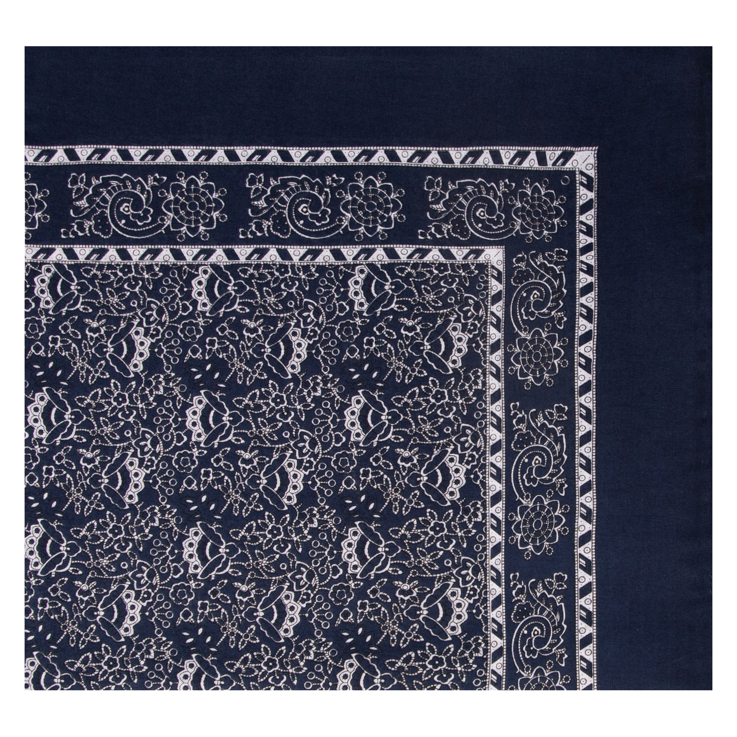 Nickytuch mit Muschelmuster - Farbe marine