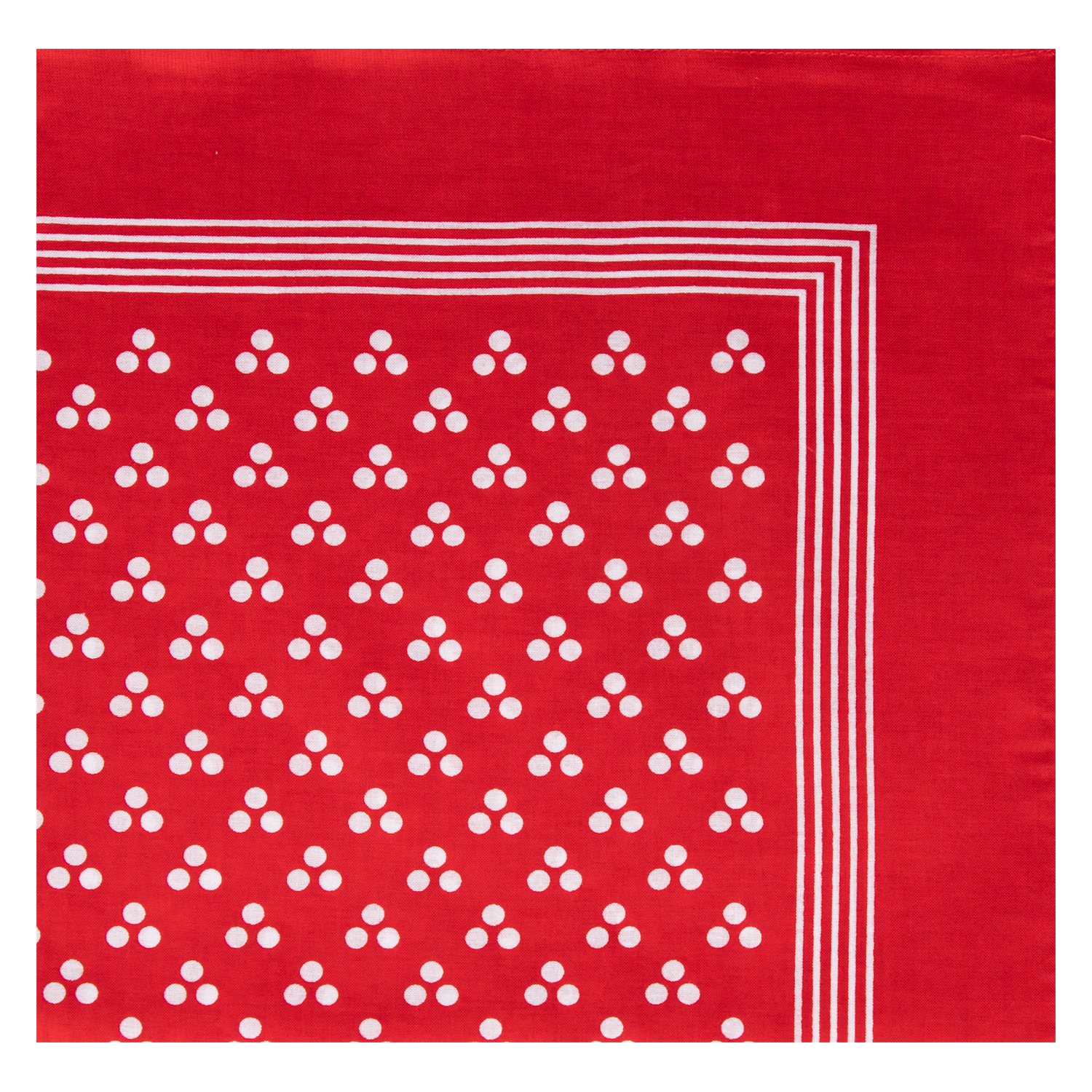 Nickytuch mit Punkten - Farbe rot