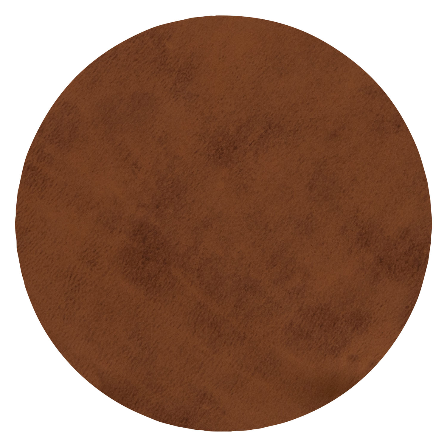 6er Pack runde Glasuntersetzer "Havanna" in Lederoptik - Farbe caramel