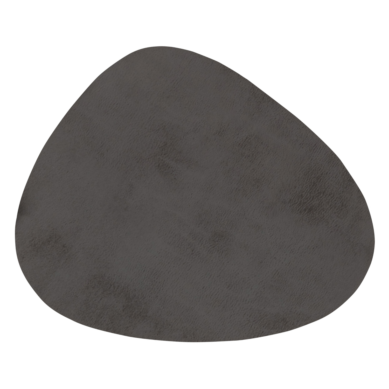 6er Set hochwertige Lederoptik Glasuntersetzer "Havanna" in Steinform - Farbe anthrazit